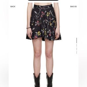 ISABEL MARANT ETOILE Cotton  Black Saureena Miniskirt